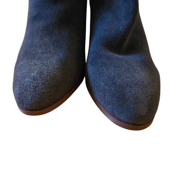 NWT/NWOB Violet & Red Meaghan Suede Leather Heeled Ankle Boots Size 7 - Picture 6 of 9